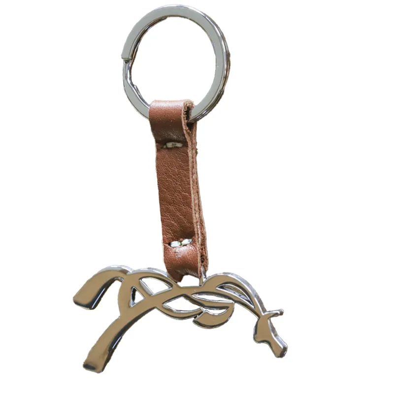 Penelope Leprevost Horse Key Ring - Cognac/Silver