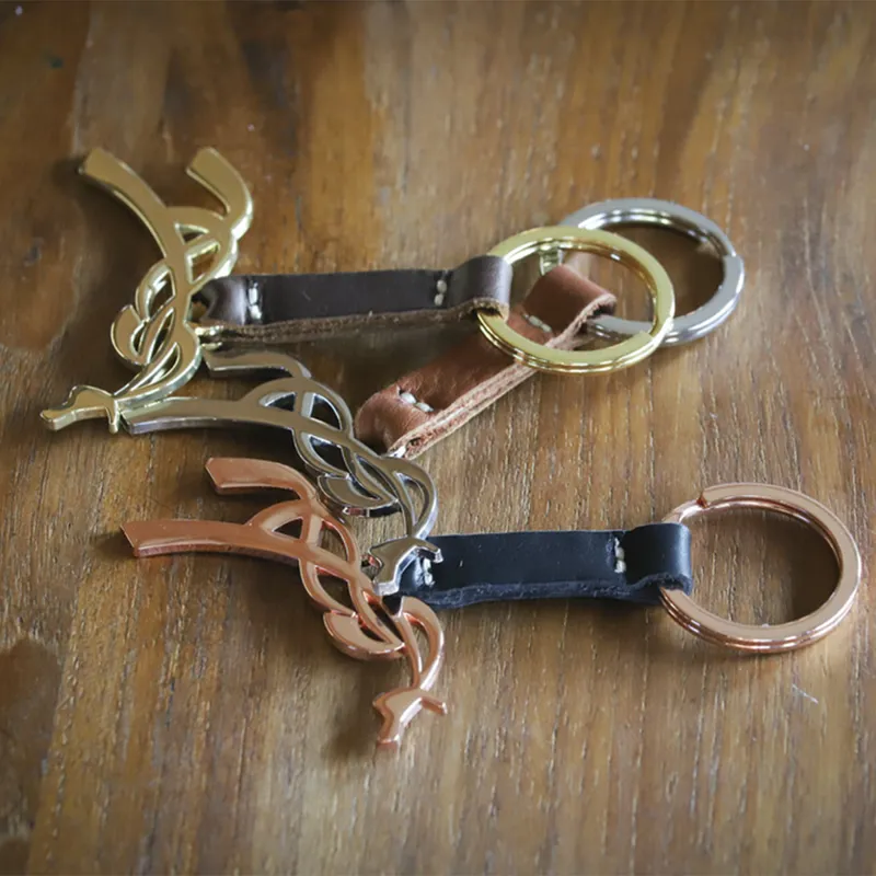 Penelope Leprevost Horse Key Ring - Black/Rose Gold-3
