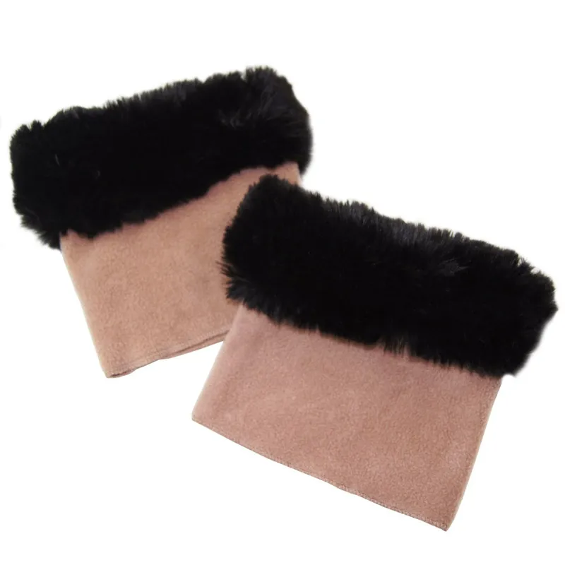 Perfect Faux Fur Boot Toppers Black