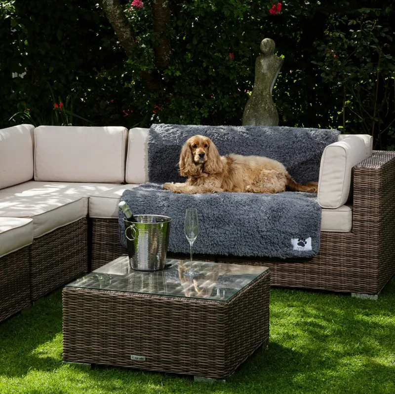 Pet Rebellion Comfy Cover Sofa Protection Dog Blanket Grey