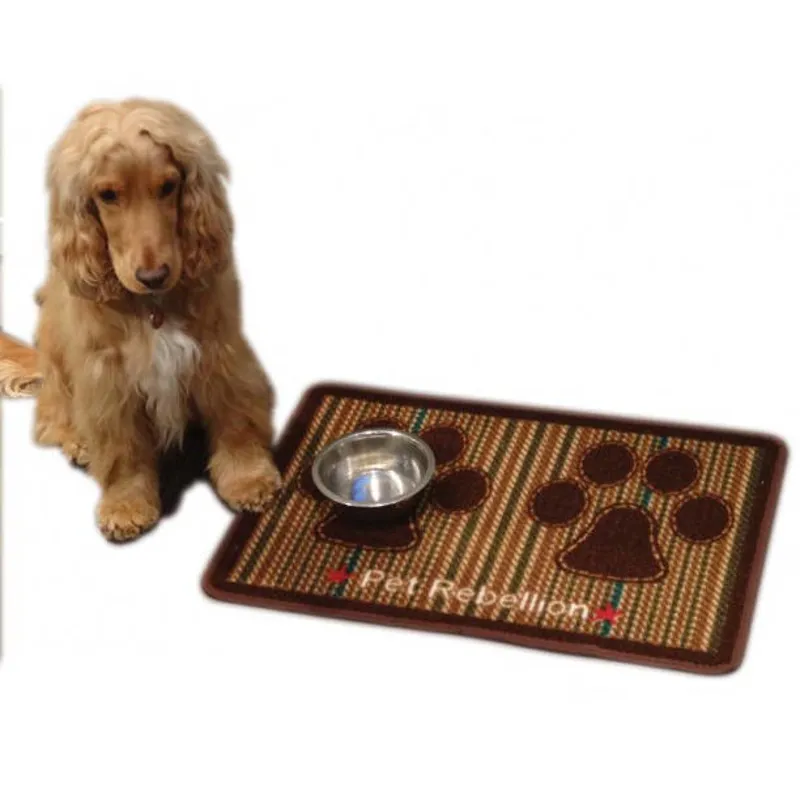 Pet Rebellion Dinner Mate Food Mat - Tweed