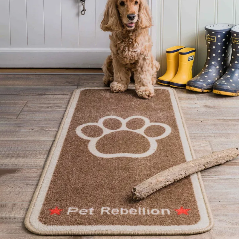 Pet Rebellion I Love Muddy Paws Rug