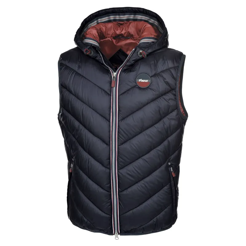 Pikeur Arco Quilted Mens Gilet - Navy