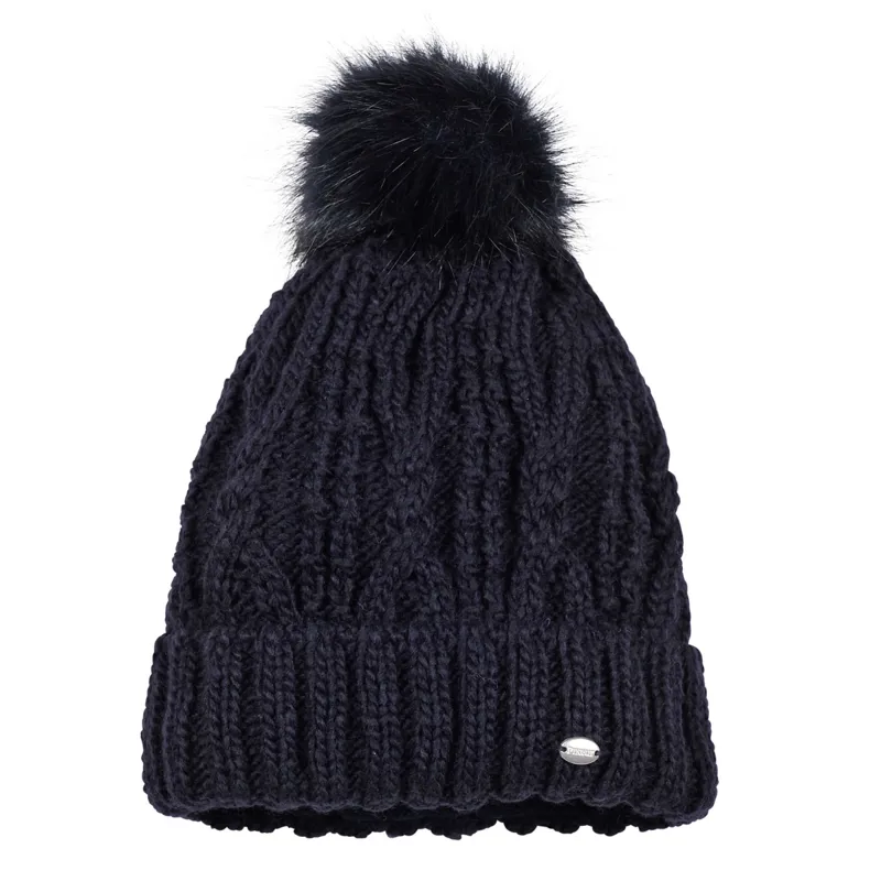 Pikeur Bobble Hat with Pom Pom - Navy