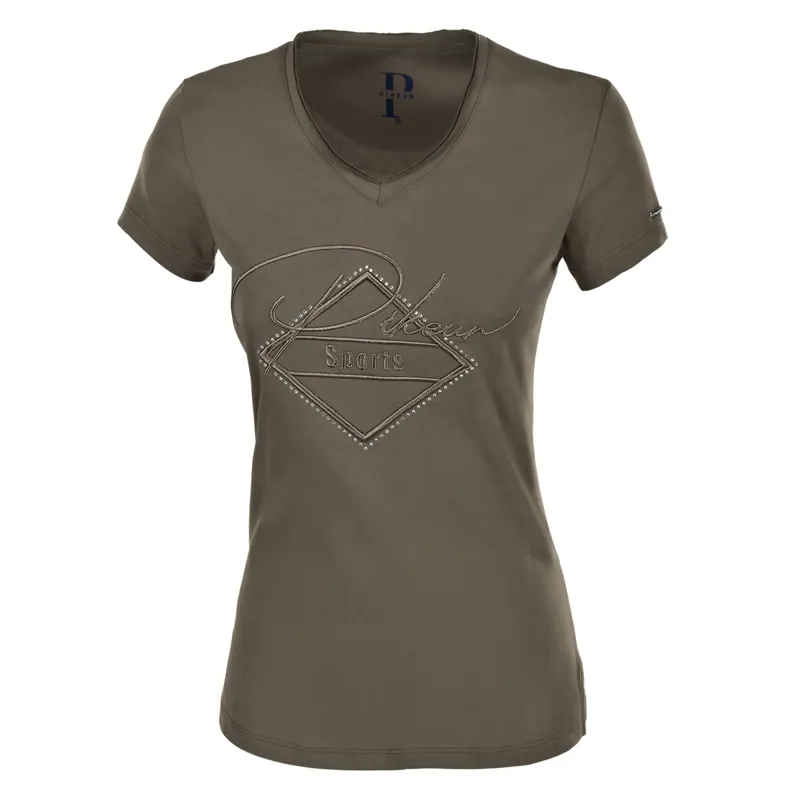Pikeur Yva Ladies T-Shirt - Olive Tree