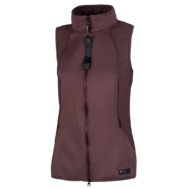 Pikeur Lin Functional Ladies Gilet - Light Aubergine