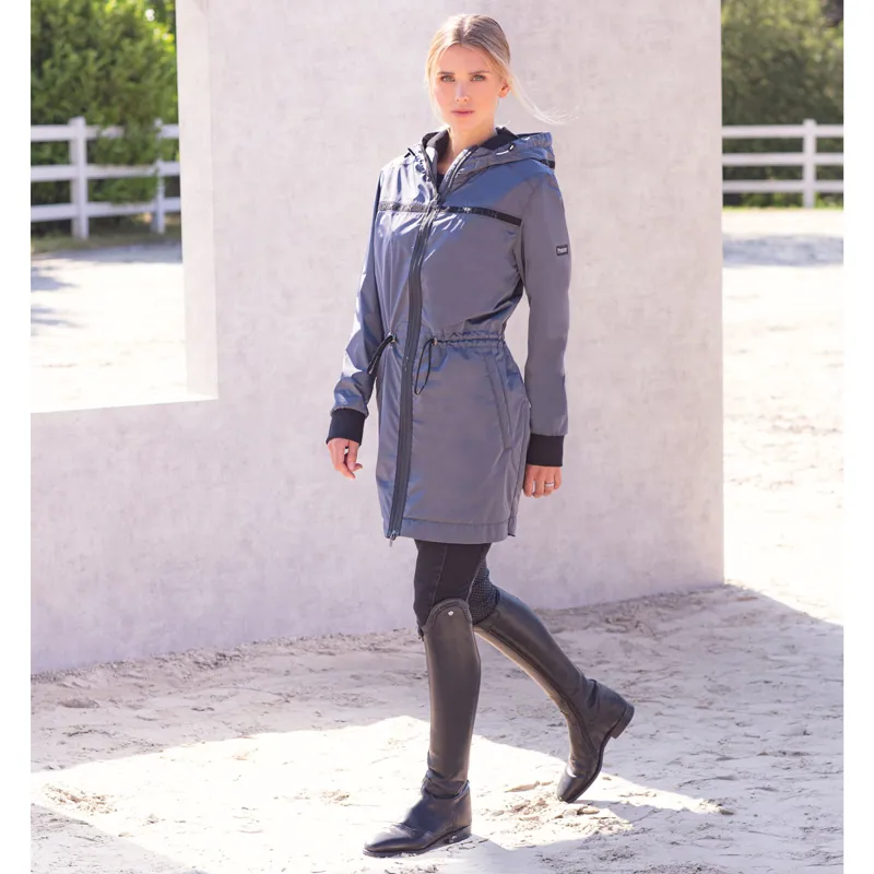 Pikeur Yve Waterproof Ladies Parka Jacket - Lava Stone-3