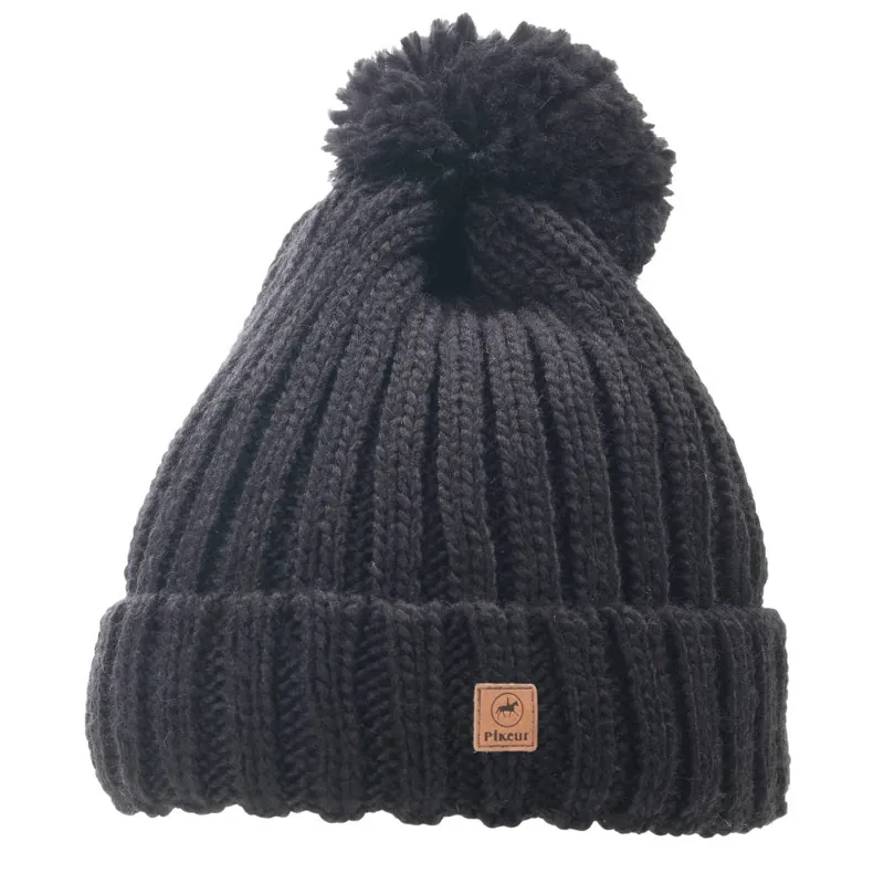 Pikeur Knit Bobble Hat - Black