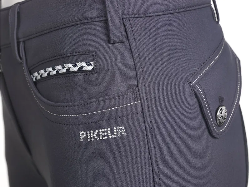 Pikeur Jasha Ladies Full Seat Breeches - Premium Collection - Grey-1