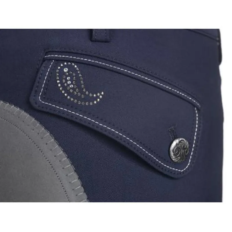 Pikeur Jasha Ladies Full Seat Breeches - Premium Collection - Grey-2