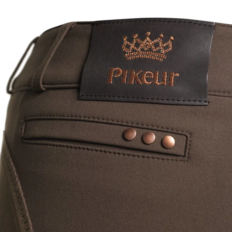 Pikeur Latasha Contrast Ladies Breeches Premium Collection - Brown-3