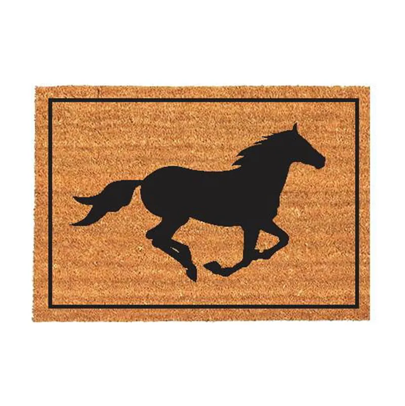 Platinum Door Mat Galloping Horse