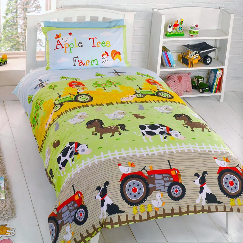 Portfolio Home Children's Single Duvet Set - Apple Tree Farm