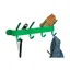 Stubbs Coat Hook Shelfie - Green