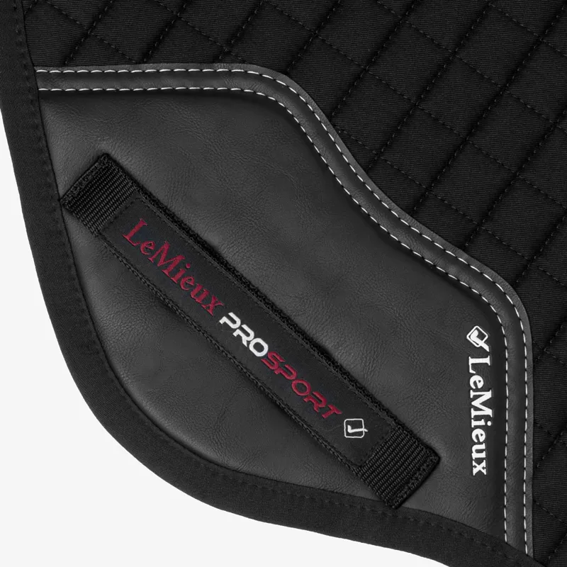 LeMieux ProSport Cotton Close Contact Square Saddlecloth - Black-3