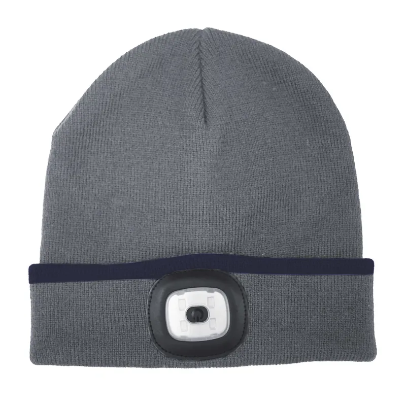 Pro Climate Vision LED Adults Beanie Hat - Grey