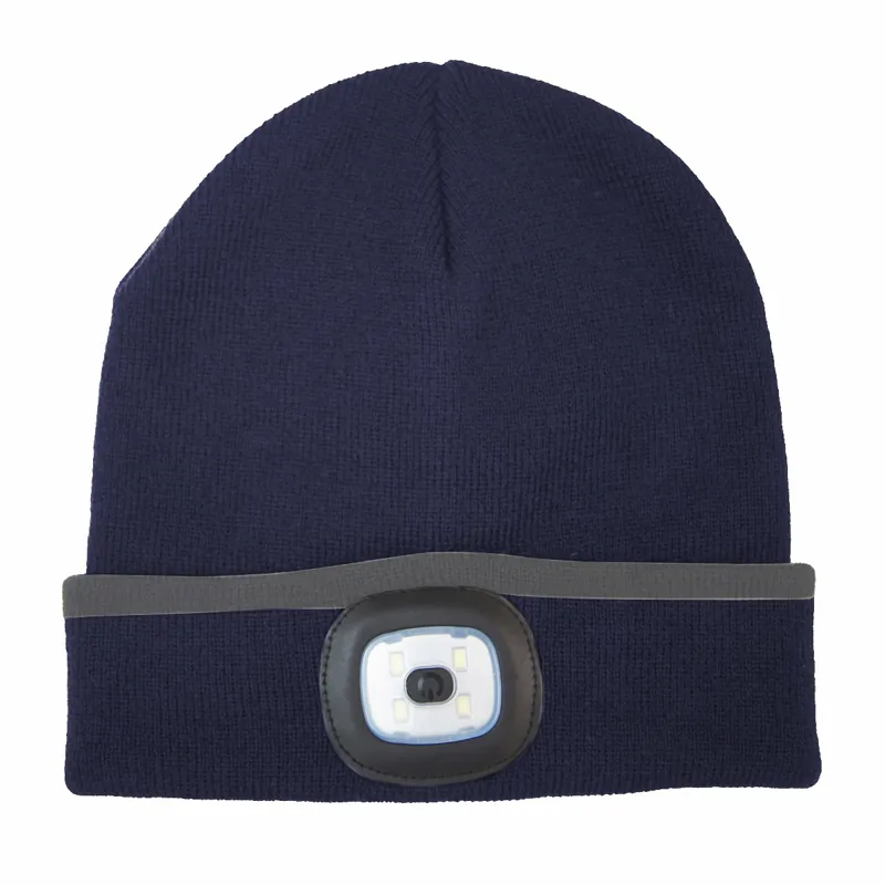 Pro Climate Vision LED Adults Beanie Hat - Navy