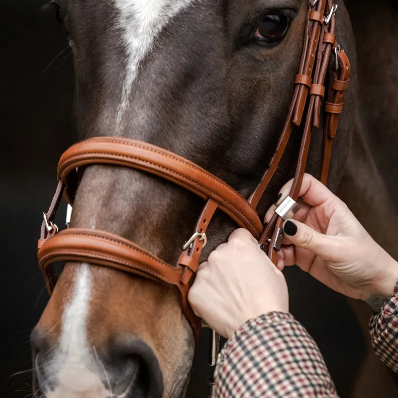 Stubben Pro-Jump Tandem 2700 Bridle - Tobacco-5