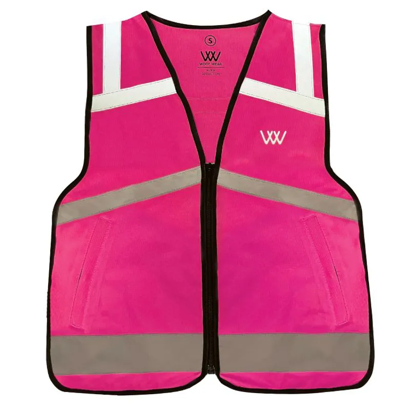 Woof Wear Hi-Viz Adults Riding Vest - Pink
