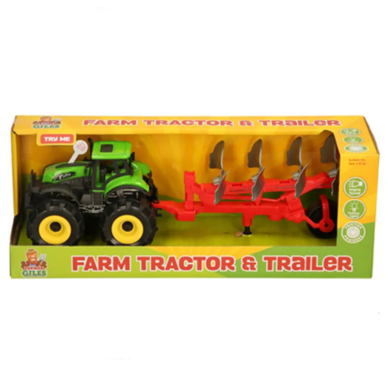 Farmer Giles Tractor and Trailer Toy Set - Green