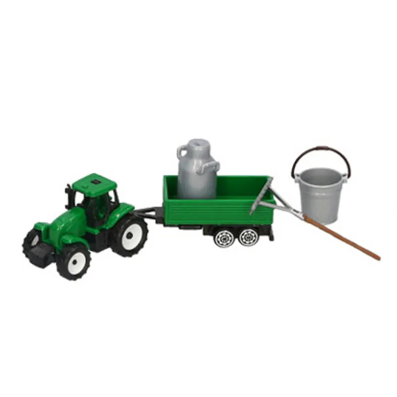 Farmer Giles Farm Toy Playset - Tractor and Milk Churn Trailer