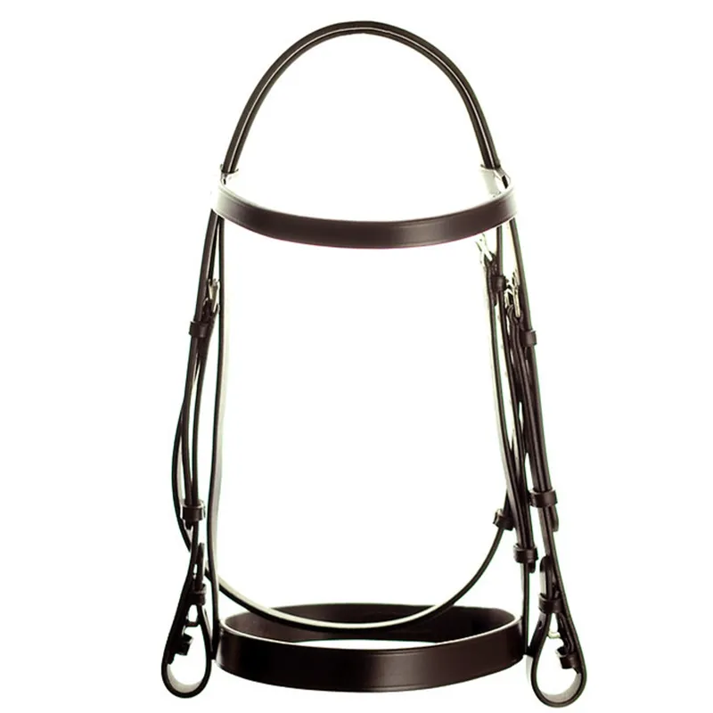 Dever Classic Plain Bridle - 1.5 inch Noseband - Brown