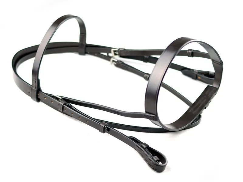 Dever Classic Plain Bridle - 1.5 inch Noseband - Brown-1