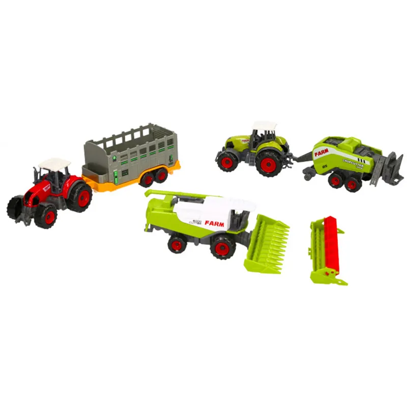 Padgett Bros Diecast Farm Machine Toy Set - Green/Red Tractor-1