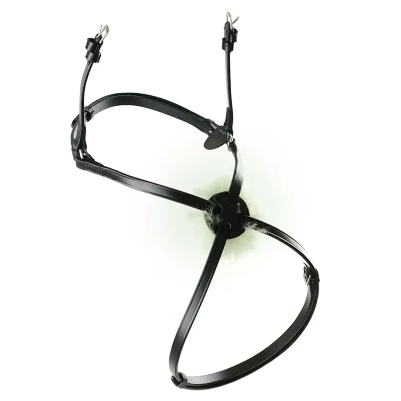 Dever Classic High Ring Comfort Style Grackle Noseband - Black