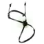 Dever Classic High Ring Comfort Style Grackle Noseband - Black