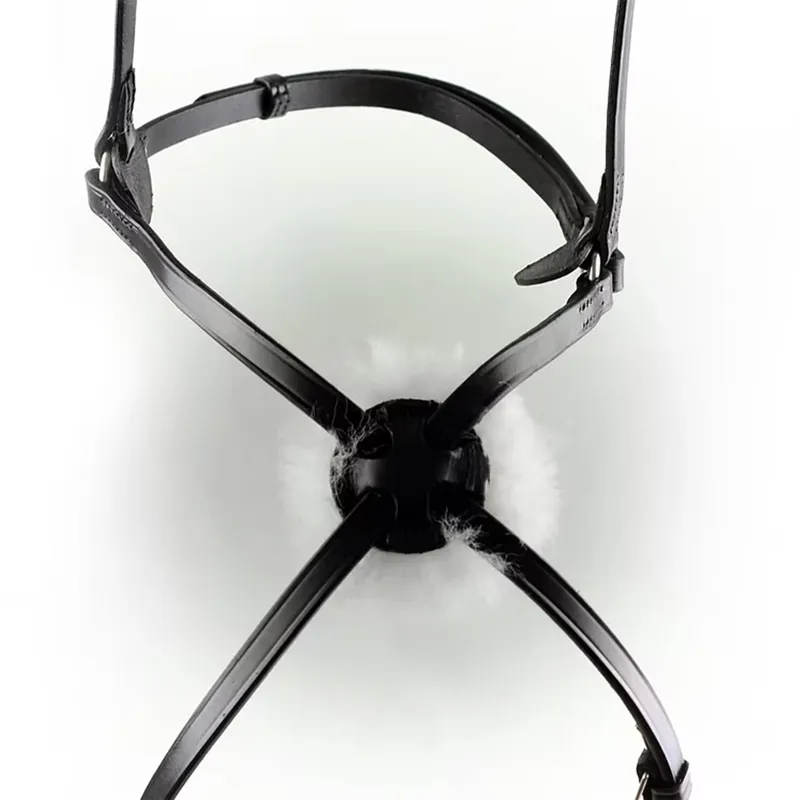 Dever Classic High Ring Comfort Style Grackle Noseband - Black-1