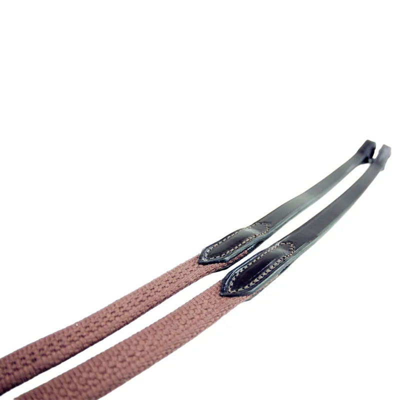 Dever Classic Webb Continental Reins - Brown-1