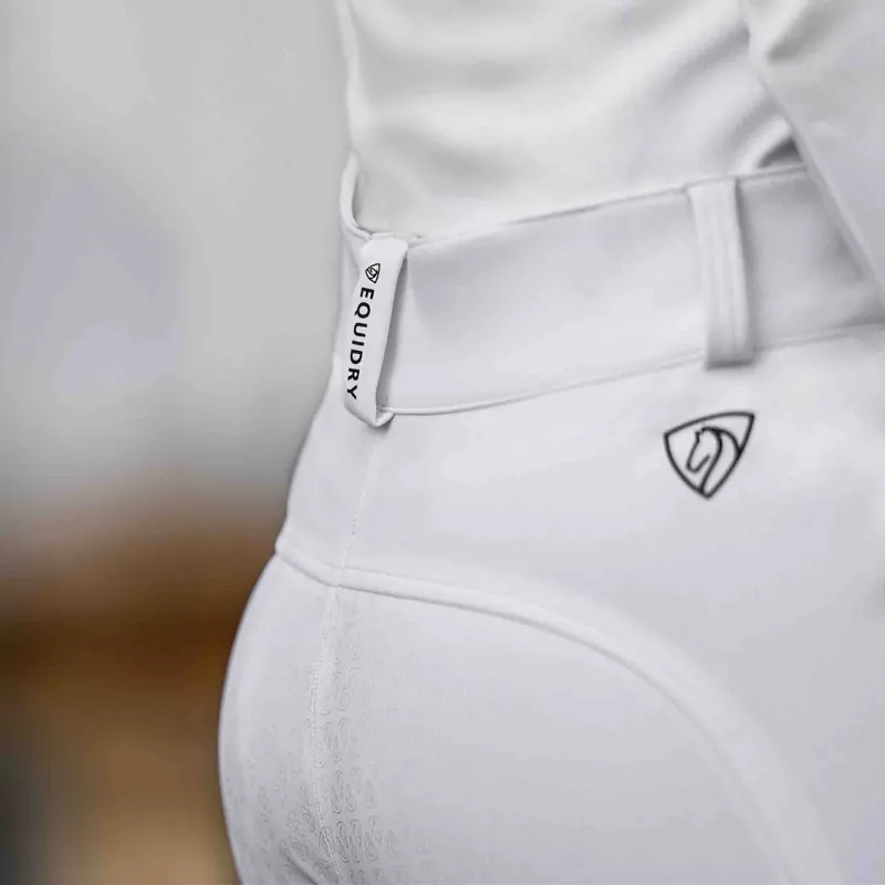 EQUIDRY Womens Waterproof Competition Breeches - White-8