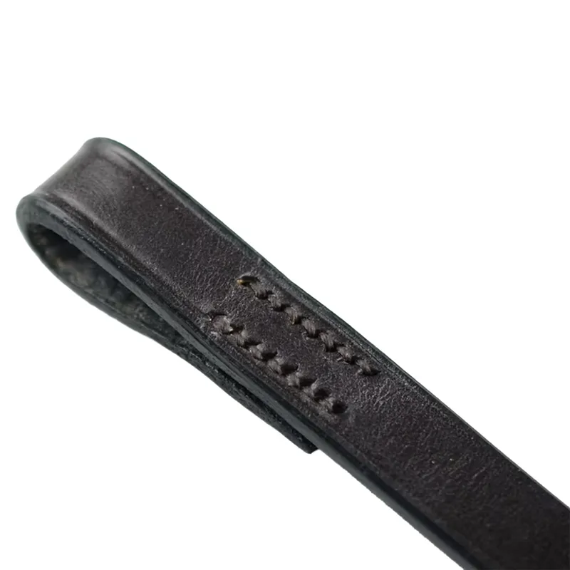 Dever Classic Plain Flat Browband - Black-1