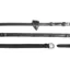 Dy'On 1/2 Soft Leather Reins with 8 Integrated Stops - Black