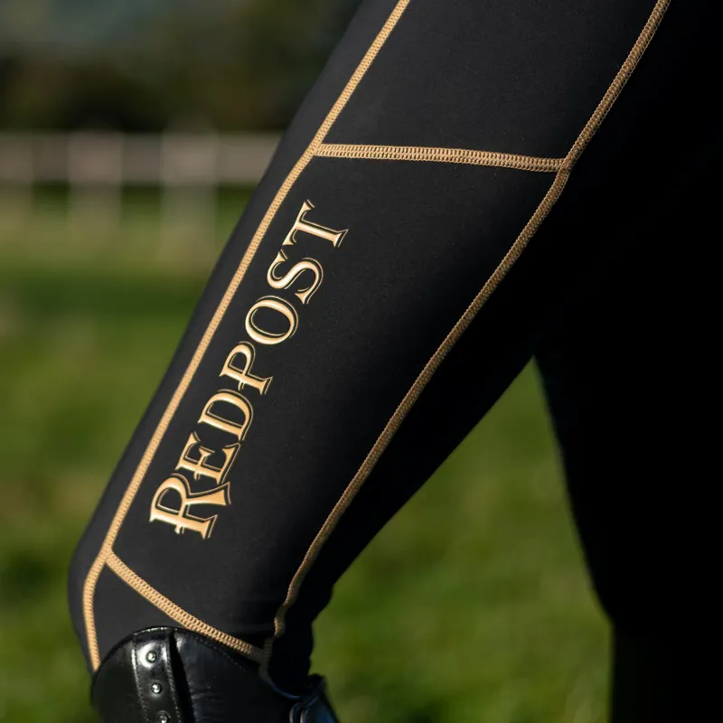 Redpost Adapt Full Grip Womens Riding Tights - Black Shadow-5