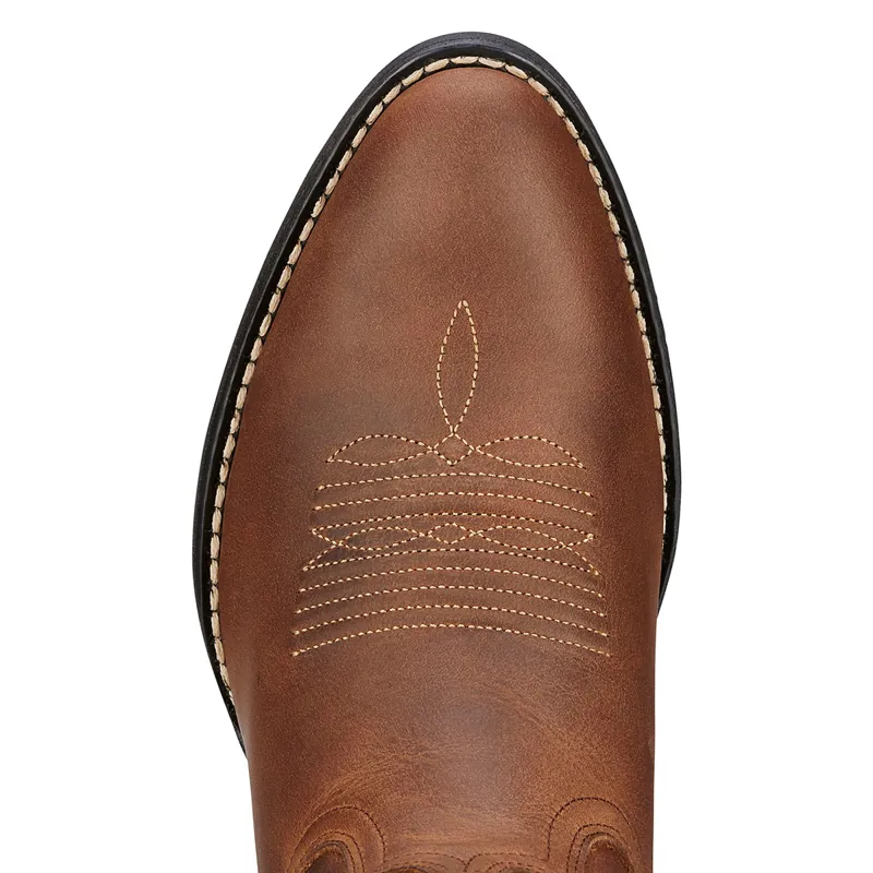 Ariat Heritage Round Toe Womens Western Boots - Distressed Brown-4