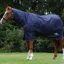 Saxon Defiant 600D Combo 200g Turnout Rug - Navy/White