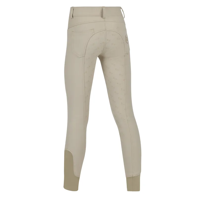 Dublin Cammy Comfort Twill Full Grip Junior Breeches - Biscuit-1