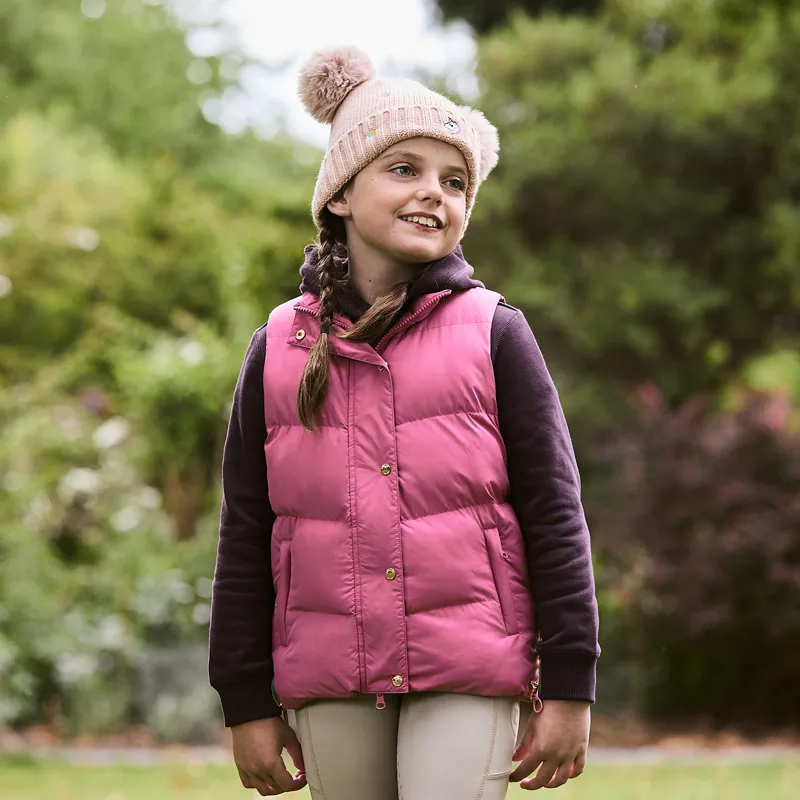 Dublin Patrice Junior Puffer Vest Gilet - Red Violet-6