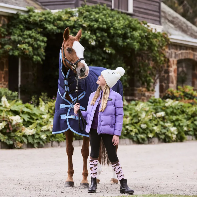 Dublin Polly Junior Everyday Puffer Jacket - Paisley Purple-5