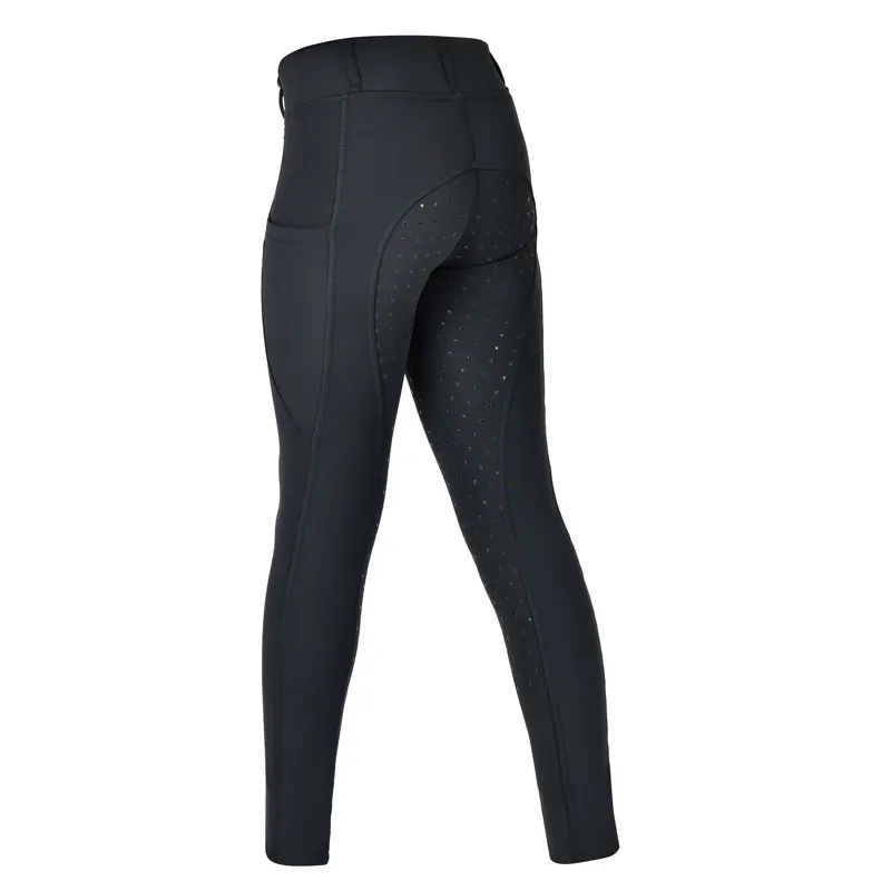 Dublin Thermal Full Grip Junior Riding Tights - Black-1