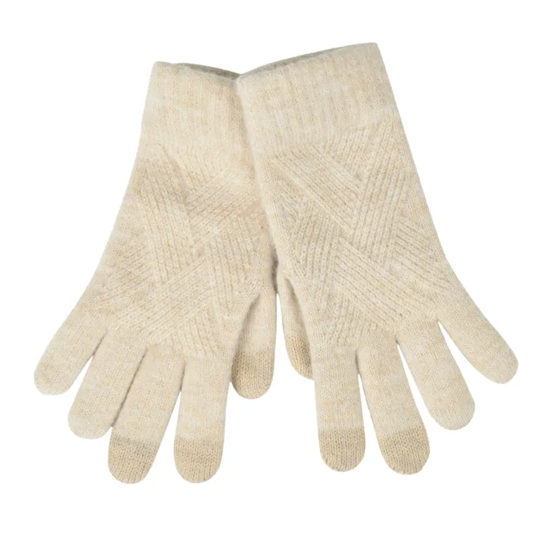 Dublin Winter Warmer Beanie/Scarf/Gloves Pack - Beige Marble-2