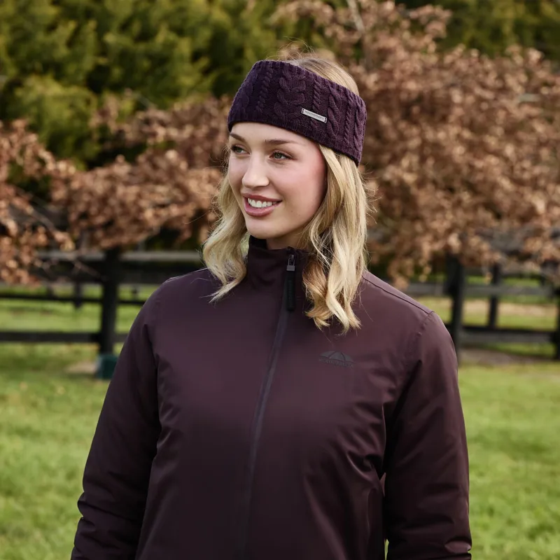 WeatherBeeta Knitted Headband - Blackberry-2