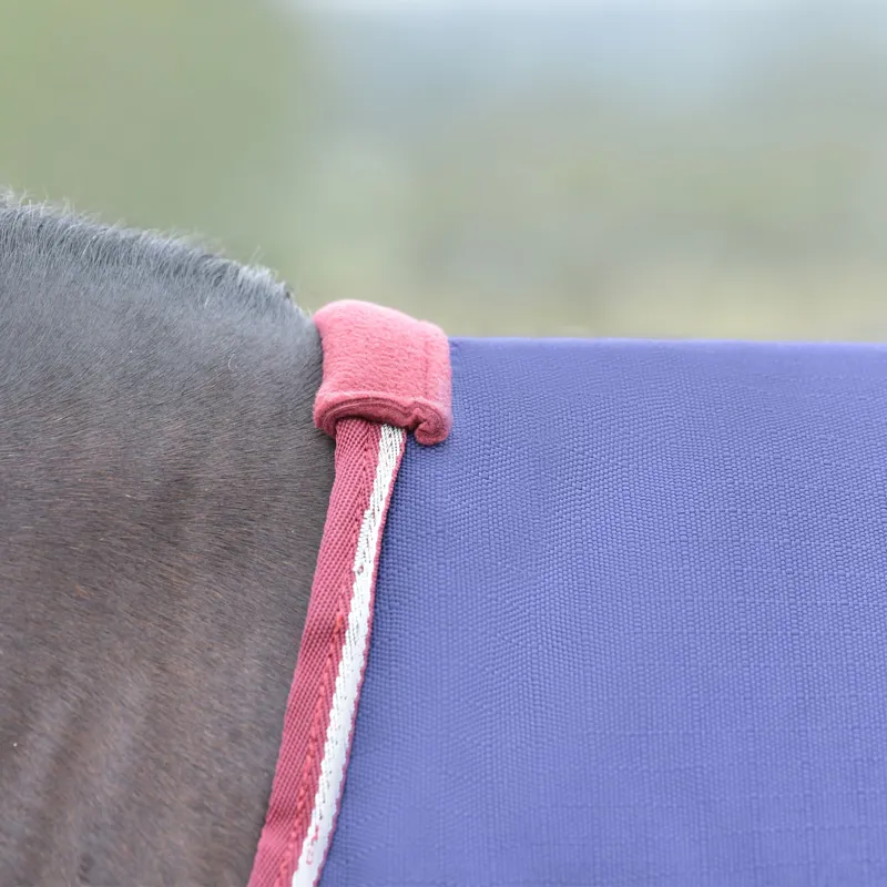 WeatherBeeta ComFiTec Essential 100g Turnout Rug - Navy/Burgundy-5