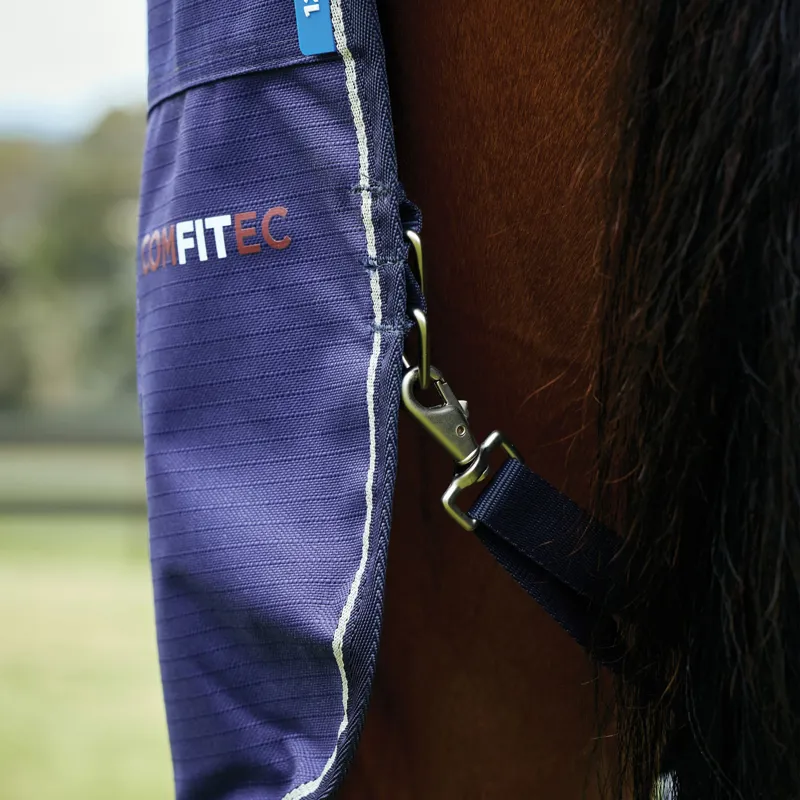 WeatherBeeta ComFiTec Prelim 100g Combo Turnout Rug - Navy Plaid-5