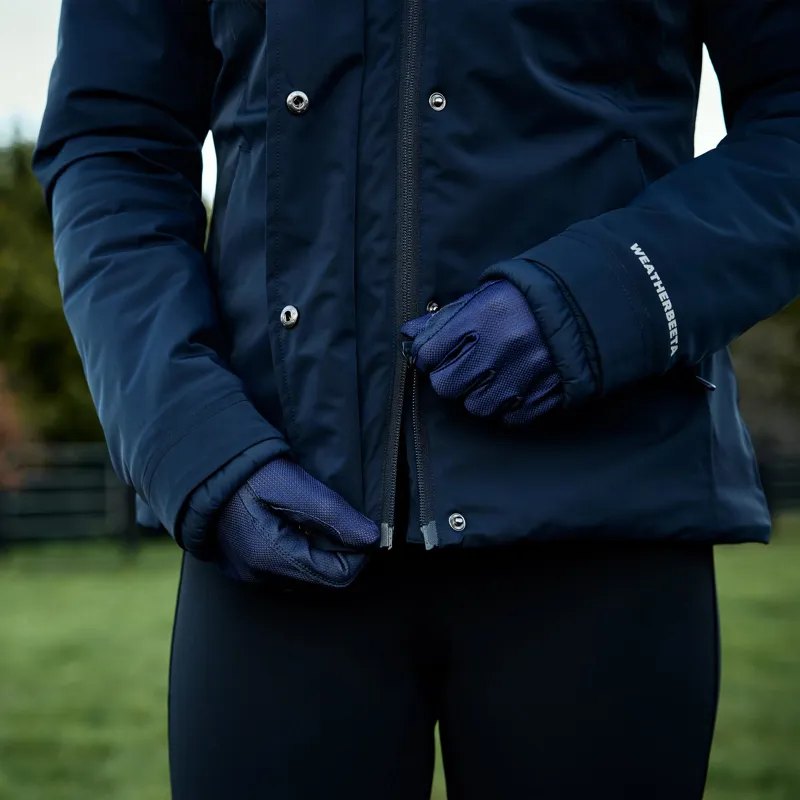WeatherBeeta Protect Womens Waterproof Insulated Riding Jacket - Navy-5