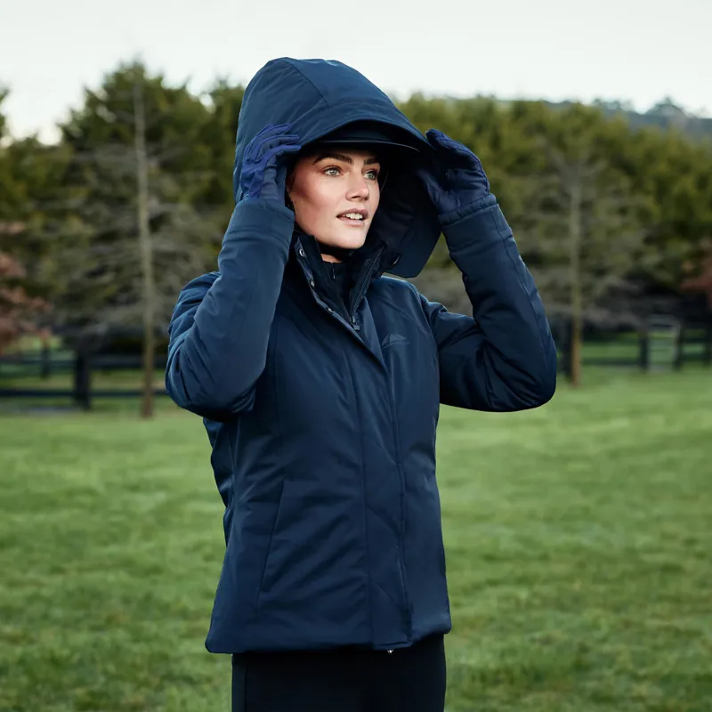 WeatherBeeta Protect Womens Waterproof Insulated Riding Jacket - Navy-3