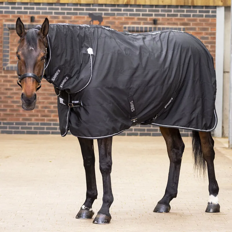 Shires Tempest Original Lite 600D 0g Combo Neck Stable Rug - Black
