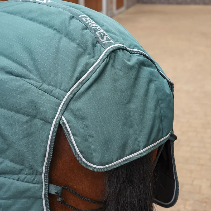 Shires Tempest Original 600D 200 Detach-A-Neck Stable Rug - Emerald-6
